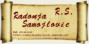 Radonja Samojlović vizit kartica